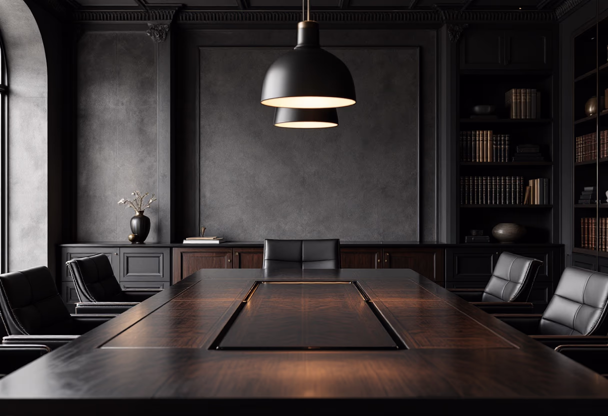[background image] image of conference room (for a law firm)